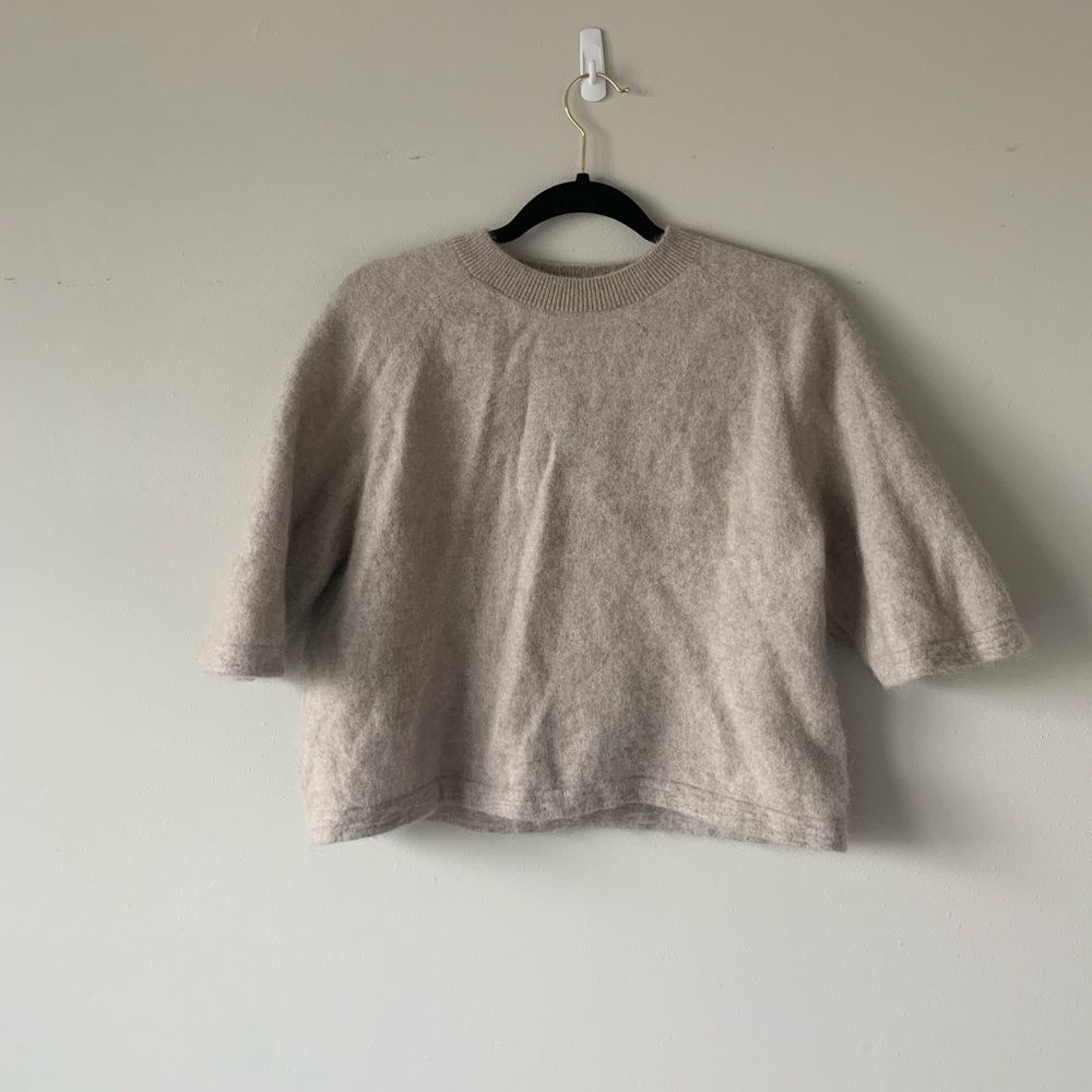 & other stories boxy alpaca sweater Tee